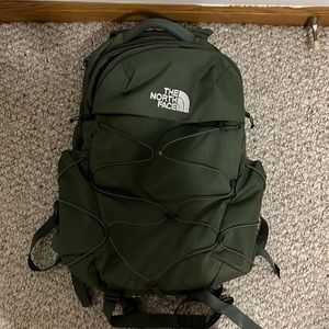 The North Face green borealis backpack